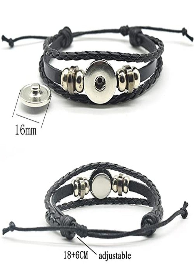 KENMA Unisex Child Anime Ninja Itachi Uchiha Mangekyou Sharingan Cosplay Braided Leather Bracelet Rinnegan Eye Bracelet (Itachi Uchiha Mangekyou Sharingan) - Image 3